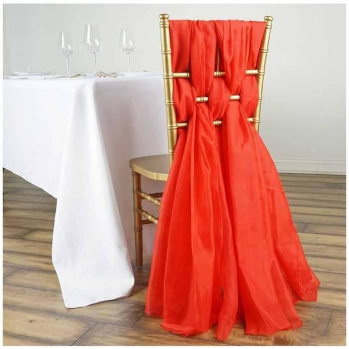 Lot De 6 Nœuds De Chaise Violet Prune – Décoration Mariage, Allées, En Satin