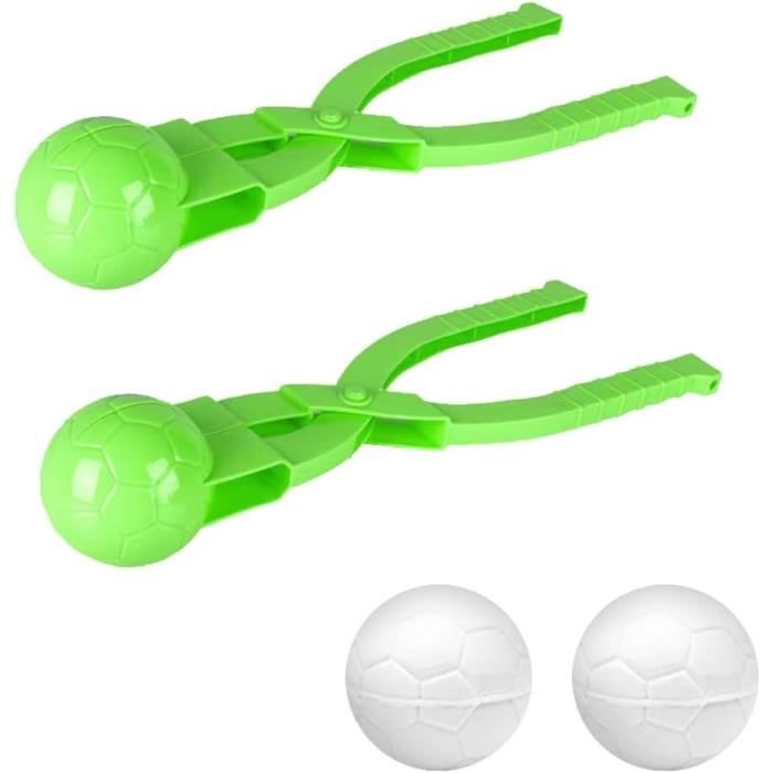 ABPWLY Machine à Boules de Neige Bonhomme de Neige Forme Sphérique Pince à Boules de Neige Outil en Plastique pour Faire des Boules de Neige Pince à Sable Jouets de Neige pour