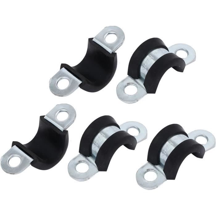 Collier De Serrage Plastique 21.5-23.5mm Double Cliquet - Lot 4pcs Blanc