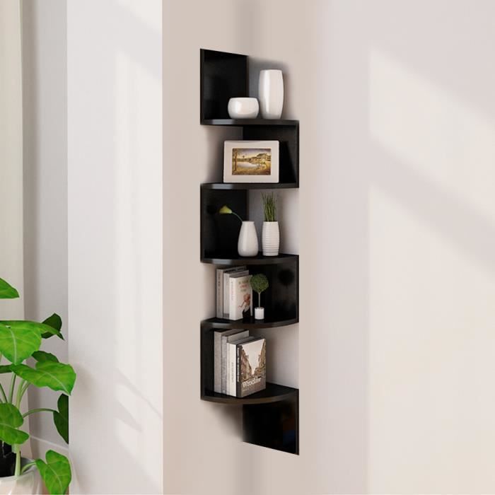 Etagere D Angle Etagere Murale Meuble De Rangement Suspendu En