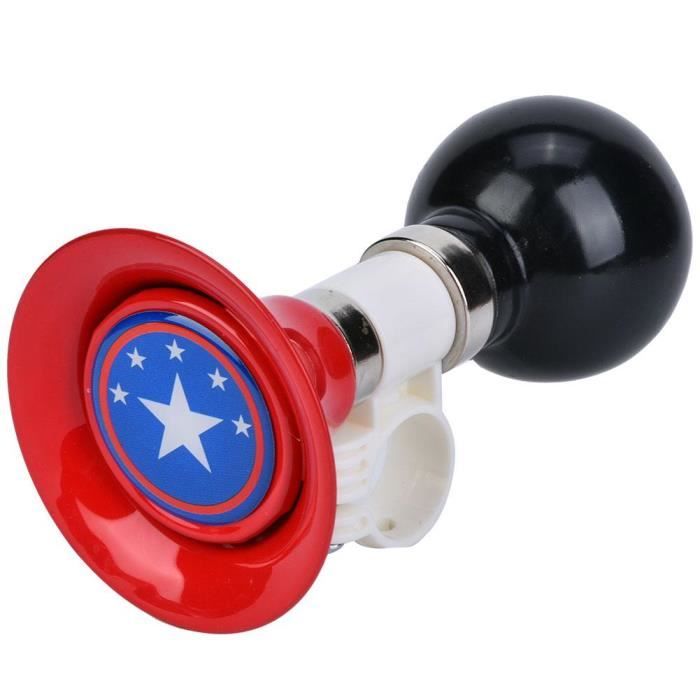 TEMPSA Cloche De Klaxon De Vélo D'Enfants En Caoutchouc En Métal (Rouge)