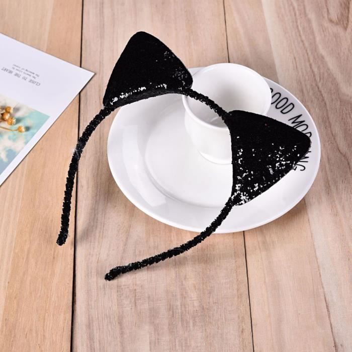 Cerceau Oreilles De Chat Accessoires De Costume Pour Cosplay Style Halloween Vacances E