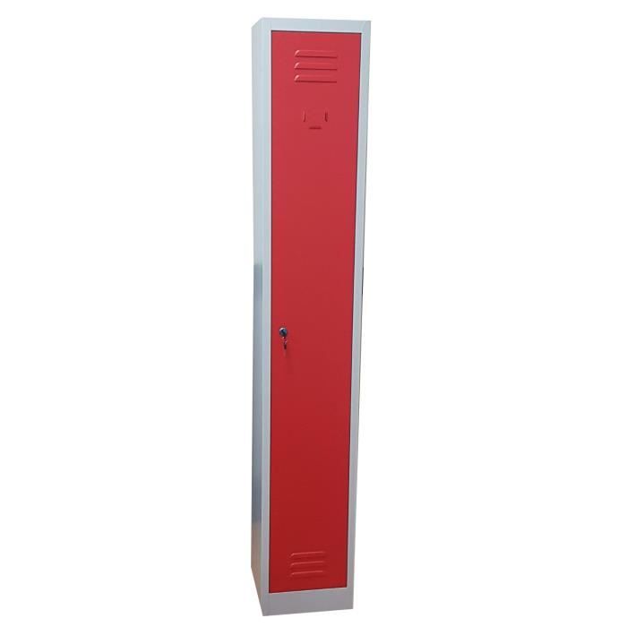 Armoire Vestiaire Metallique Modulable L30 Cm X P30 Cm X H180 Cm