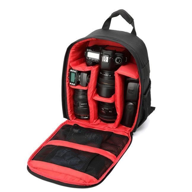 Sacoche pour appareil photo Sac à dos étui étanche DSLR avec mousqueton pour Canon RD_YSXJ * 84