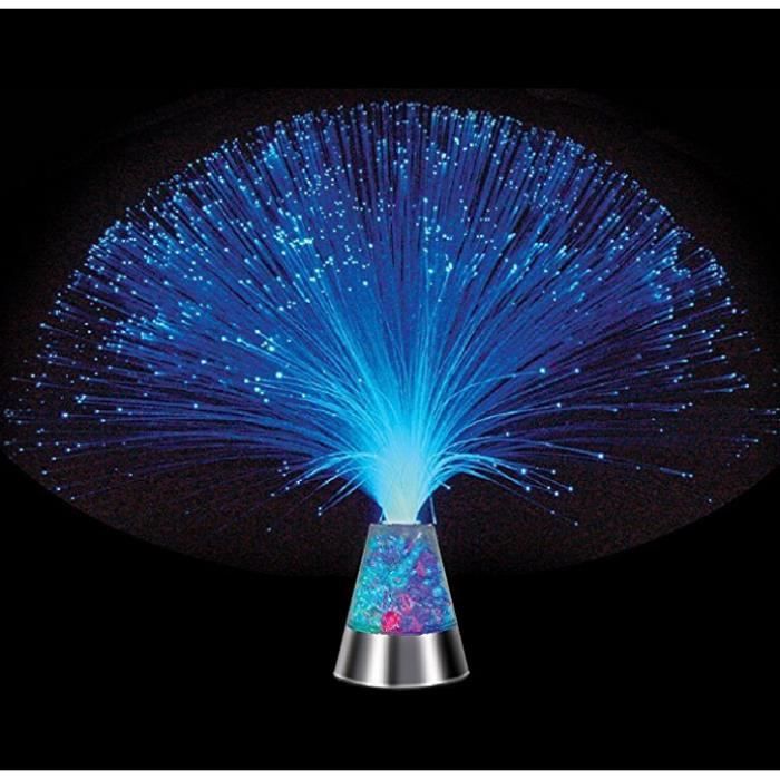 Fibre Optique Glacier Lampe Lite Avec Couleur Changing Cristaux