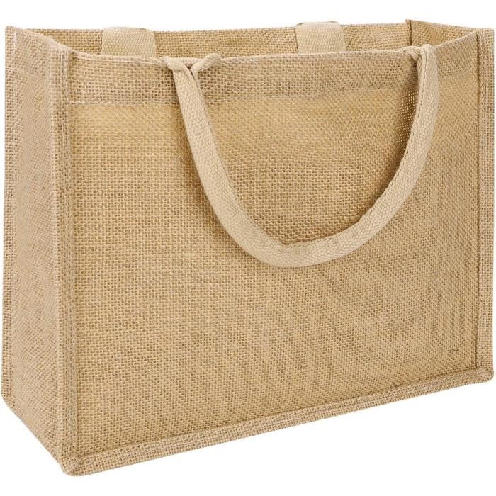 Sac de course best sale en toile de jute