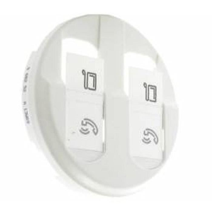 Lot De 10 Enjoliveurs Doubles Graphites RJ45 Céliane Legrand - Réf 067952, Neufs