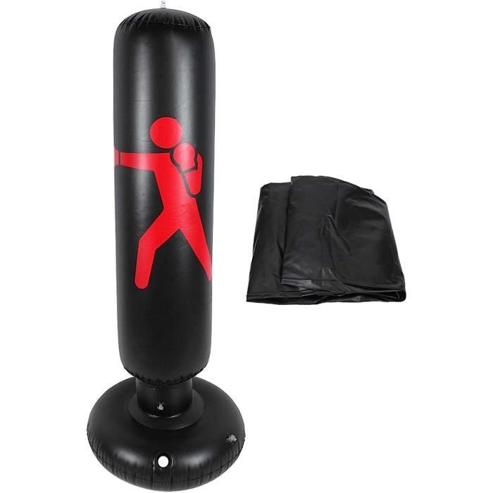 Sac De Frappe Gonflable Pour Enfants 160 Cm – Avec Gants, Pour Boxe, Karaté, Taekwondo (3-12 Ans) - 5
