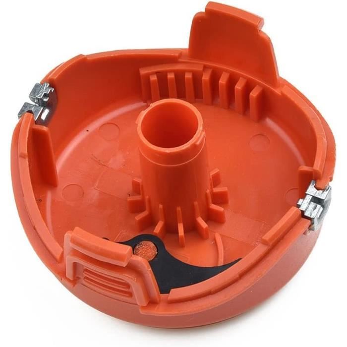 QOXEZY Bouchon De Bobine Pour Débroussailleuse Pour Black & Decker + Couvercle STC1820PC ST5530 STC1815 STC1820D Pour Débroussailleuse Et Bricolage Et Jardinage