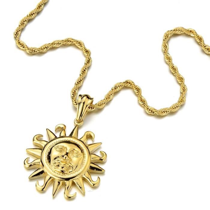 Pendentif soleil en or AP2148