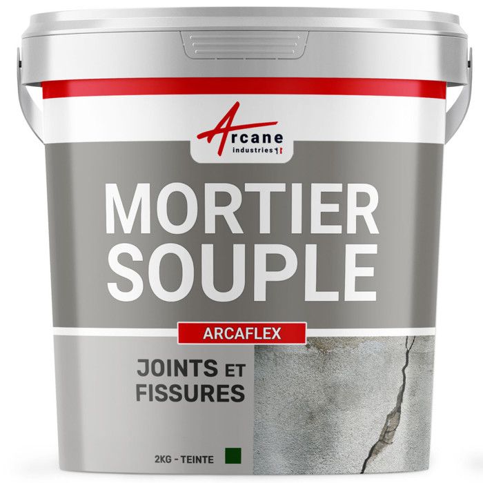 Mortier joint souple réparation fissure béton carrelage mur façade piscine bassin traitement