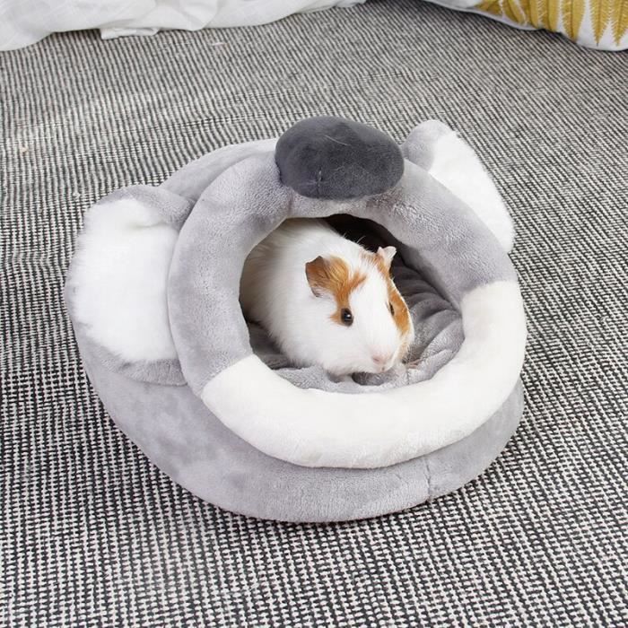 Lit/hamac En Flanelle Pour Hamster - Forme Hamburger, Chaîne De Suspension - Cachette Chaude Pour Hamster, Gerbille