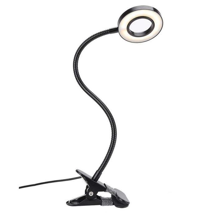 Slager Luxe Geit CHA Livre liseuse dans le lit-lampe à clipser avec 3 luminosité idéal pour  le chevet miroir de maquillage tête de lit bureau bureau - Cdiscount Maison