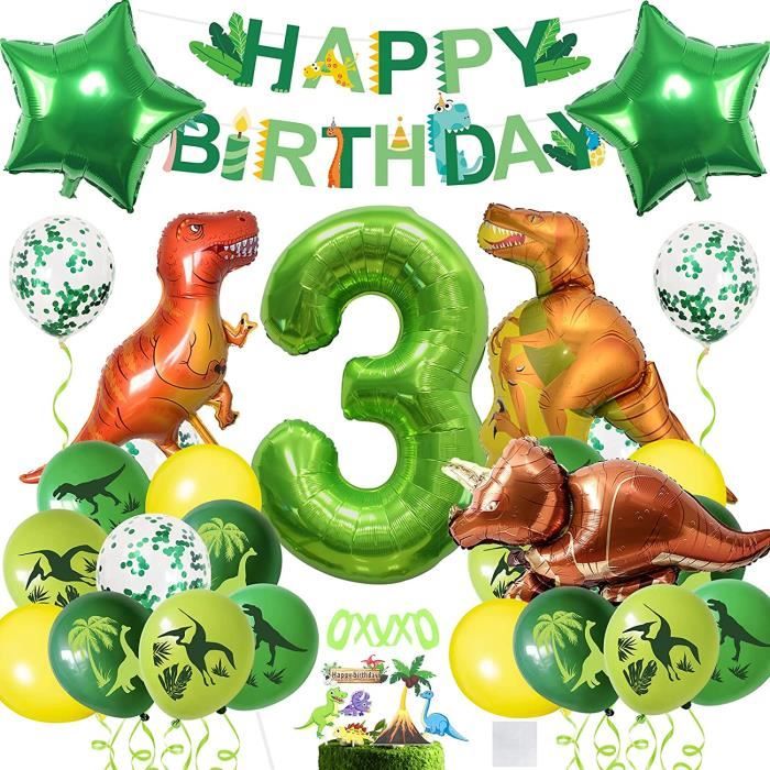 Dinosaure Anniversaire Deco Decoration Dinosaure Garcon 3 Ans Decoration Anniversaire Dinosaure 3 Ans Ballon Dinosaure Enfant 50 Cdiscount Maison