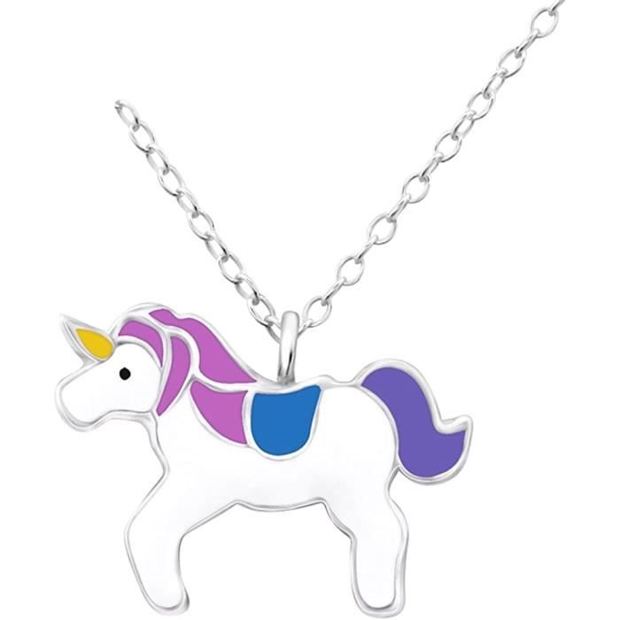 Pendentif Licorne Argenté En Acier Inoxydable - Tête De Licorne Détaillée - NEUF (sans Emballage)