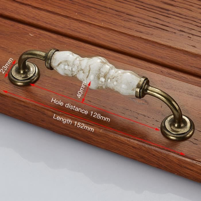 Amerock | Poignée D'armoire | Bronze Champagne | 128 Mm De Centre à Centre | Facteur | 1 Lot | Poignée De Tiroir | Poignée D'armoire | Quincaillerie D'armoire