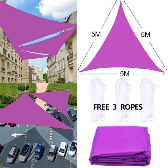 Voile D'ombrage Imperméable 4 Couleurs - Bâche PE Pour Balcon, Camping, Terrasse, Jardin - 2x3m Vert Foncé
