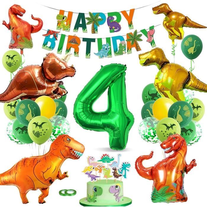 Ballons Gonflables Dinosaures Dino, Fournitures De Décoration De Fête D'anniversaire Pour Bébé