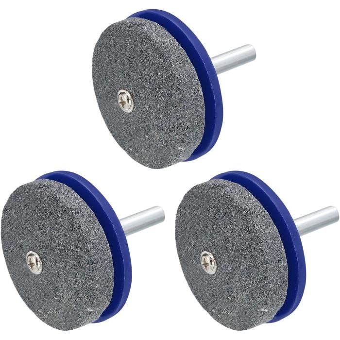 Affûteur Lame Tondeuse Affûteuse Lame Tondeuse Yeemeen 3pcs - Pour Perceuse Électrique - Corindon - Affûtage Rapide - Outil Jardin Pratique Meule Affûtage Perceuse