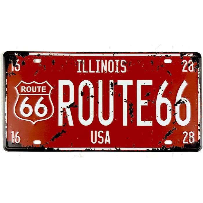 Eureya Plaque D'immatriculation Vintage En Métal RR 1929 Pour Garage, Décoration Murale Pin Up 15 X 30 Cm