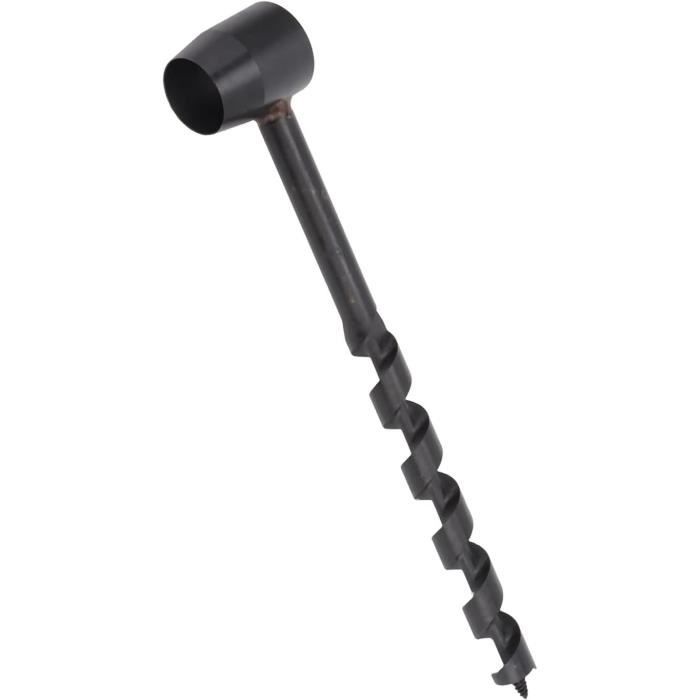 Perceuse Tarière Manuelle Bois 10-230 Mm – Vis Autotaraudeuse, Acier Carbone, Idéale Camping, Survie, Menuiserie, Noir
