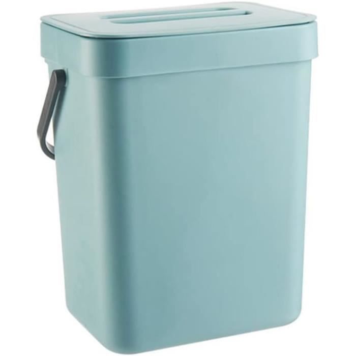 Composteur Cuisine 9L - Poubelle Tri Déchets Organiques - Sous Évier - Couvercle Hermétique - Français