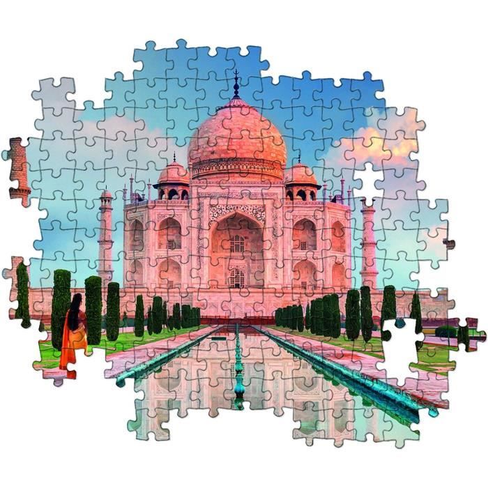 Puzzle 500 pièces : Le Taj Mahal, palais de lamour - Nathan - Rue des