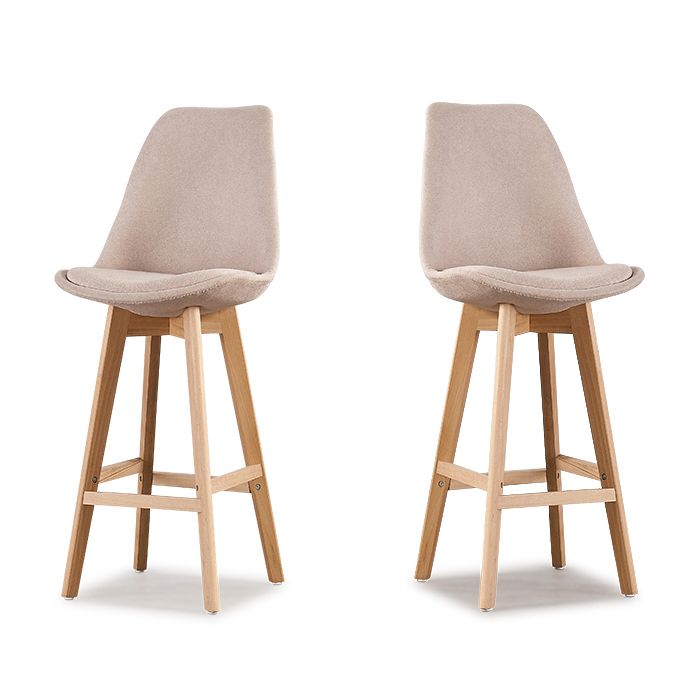 Lot de 2 tabourets de bar beige - Gotteborg Lot de 2 tabourets de bar beige - Gotteborg