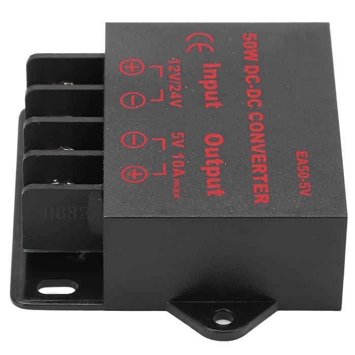 Convertisseur De Puissance 24V 12V Vers 5V 10A Pour Motorisation Ea505V Cdiscount Bricolage