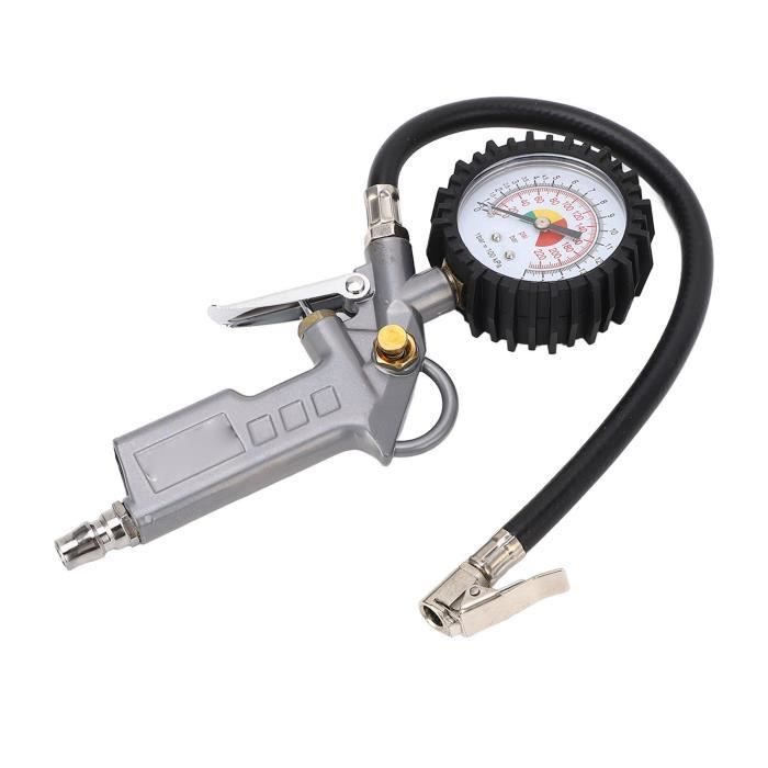 LAN Gonfleur De Pneu Avec Manomètre Gonfleur De Pneu Avec Buse De Tête