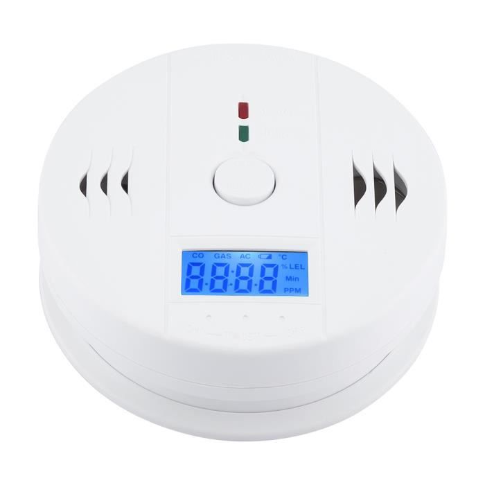 Détecteur de monoxyde de carbone COM-180 avec écran LCD