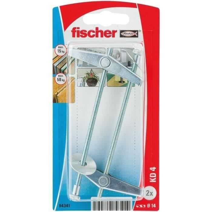 FISCHER - Cheville a ressort kd 4 blister /2