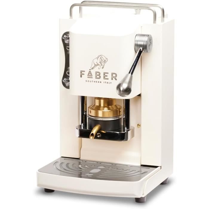Machine à Café Faber Pro Deluxe Mini - Noir Mat + 50 Dosettes AURA Caffè - Pompe 15 Bars - Acier Peint