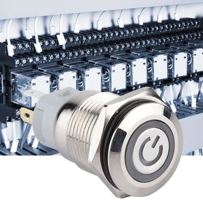 GOTOTOP Interrupteur à bouton autobloquant 40pcs 16mm interrupteur à ...