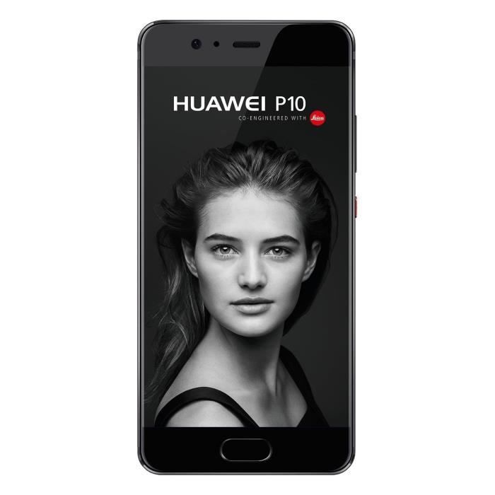 Huawei P10 Smartphone (12,95 cm (5,1 Pouces) Écran Tactile 32 Go Mémoire Interne Android 7.0, EMUI 5.1),Noir