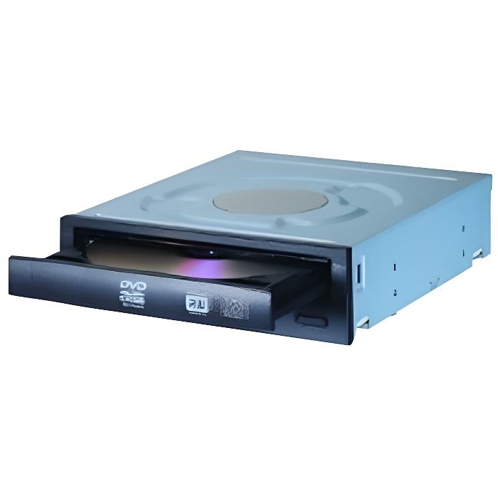Graveur DVD+R/-R 24x - Double couche DVD-R 8x - Interface SATA - 2 Mo de cache - Version bulk - Réf. IHAS124-14
