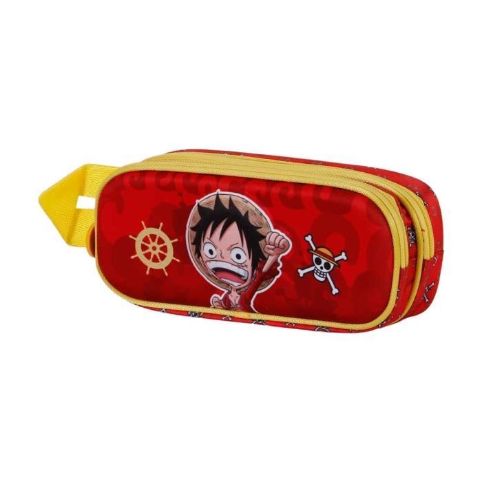 One Piece Luffy-Trousse 3D Double, Rouge