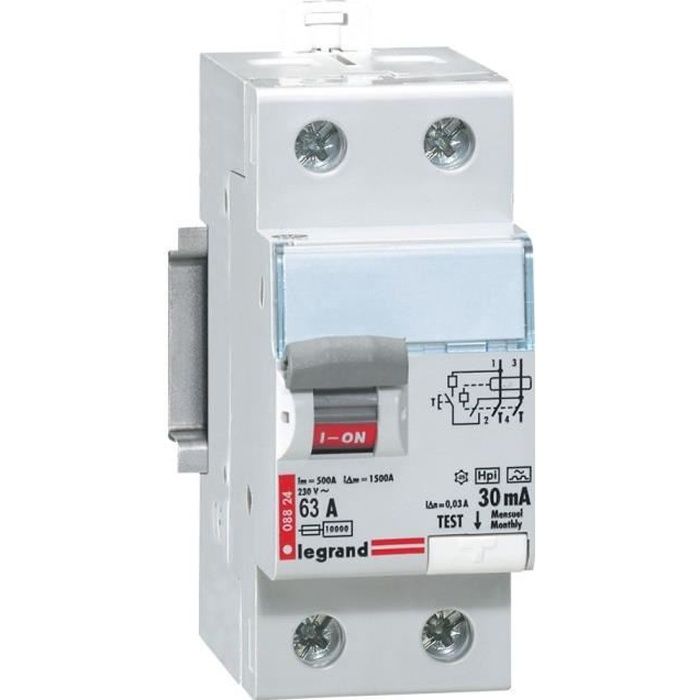 LEGRAND Interrupteur différentiel 63A type AC - Achat ...