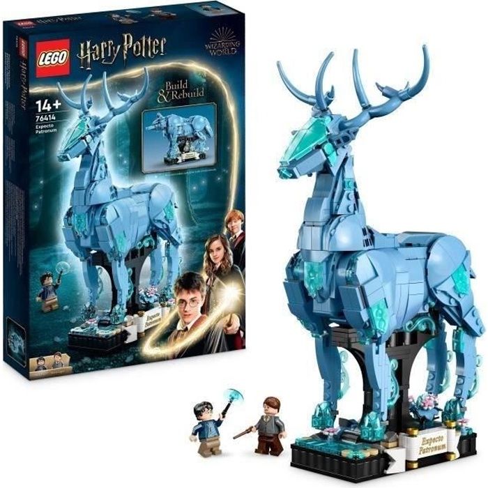 LEGO® Harry Potter 76414 Expecto Patronum, Maquette 2-en-1 avec Figurines  Animales Cerf et Loup - Cdiscount Jeux - Jouets