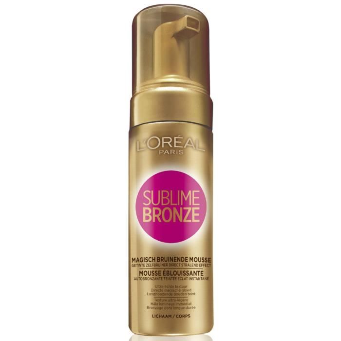 L'Oréal Sublime Bronze Mousse Eblouissante Autobronzante 150 ml Cdiscount Au quotidien
