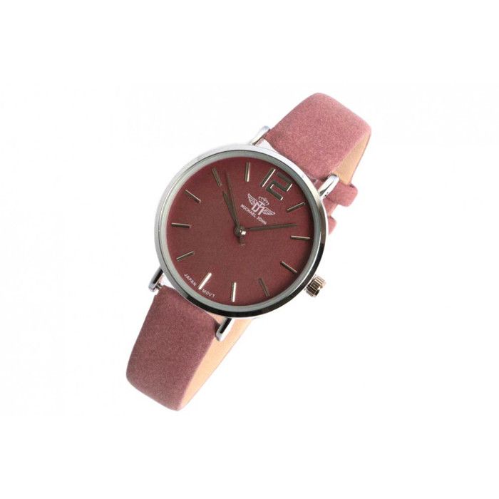 Montre Femme Violette et Argent Cuir Tendance Lisa Taille unique Violet