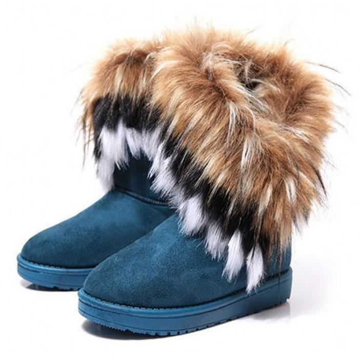 botte femme hiver fourrure