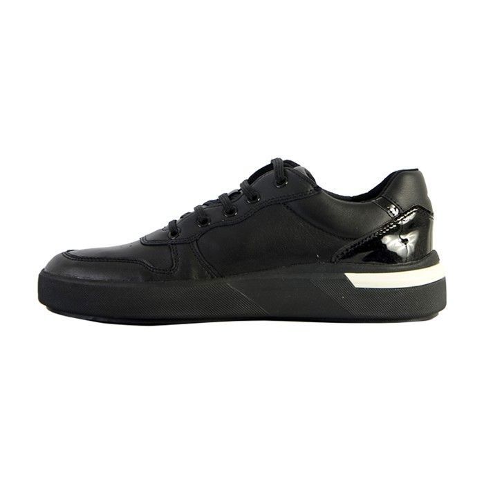 Geox Basket Basse Geox Cuir Dalyla Nappa+ GBK Pat - Noir