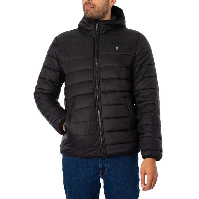 Veste Matelass?�e Delano - Farah - Homme - Noir Noir - Cdiscount Pr??t-?�-Porter