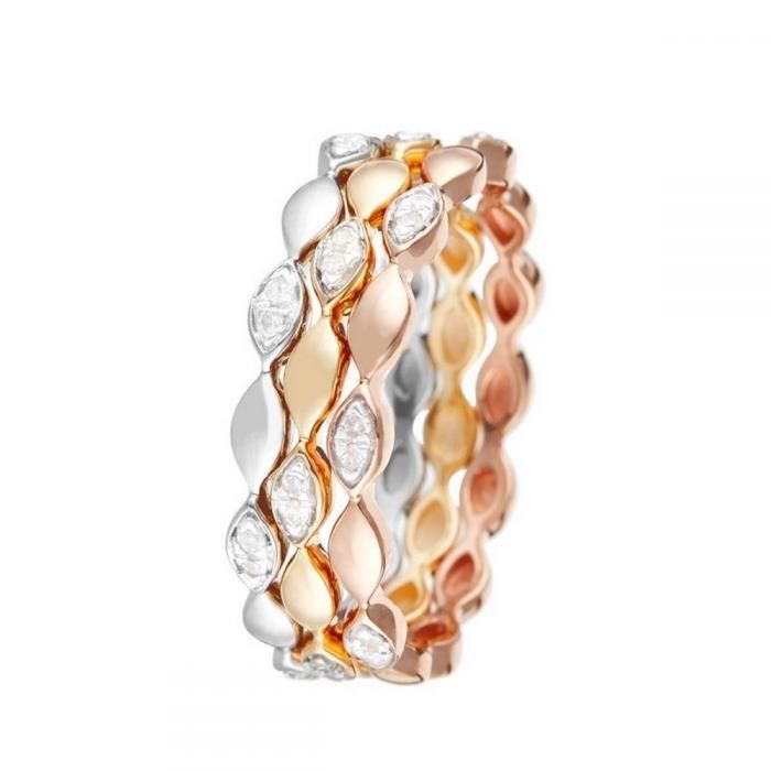 Bague discount or tricolore
