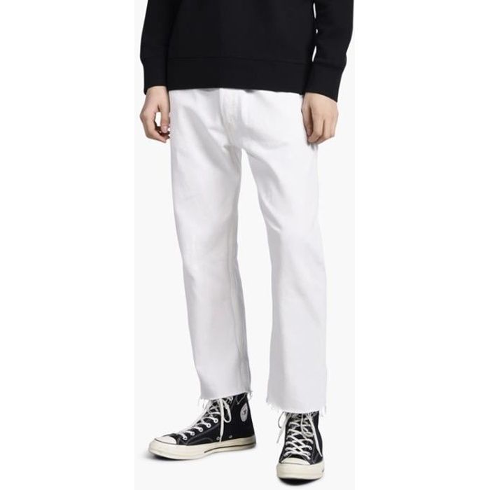 jean blanc taille haute levis