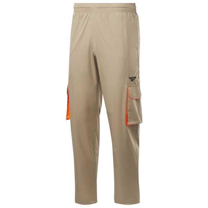 pantalon reebok beige