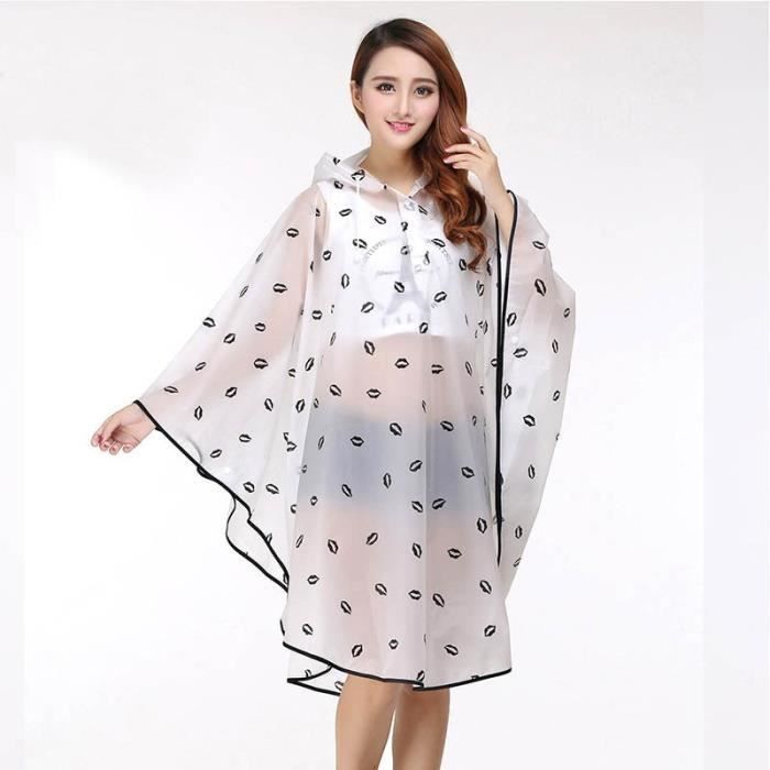 Skyzone Kids Manteau De Pluie Portable EVA Avec Capuche - Poncho Réutilisable Enfants Garçons Filles