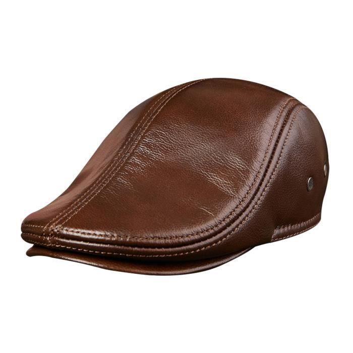 Béret Plat Newsboy Pour Homme - Taille 56-61cm - Coton/polyester - Couleurs Variées