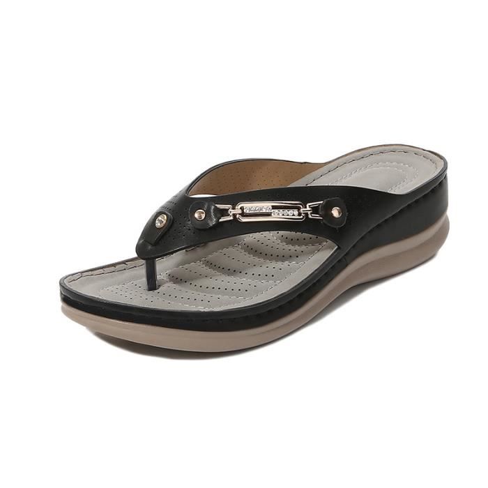Tongs sale compensées skechers